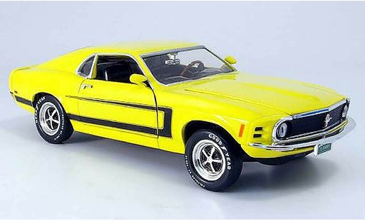 Ford Mustang Grabber 1/18 Ertl amarillo con zierrayas coche miniatura
