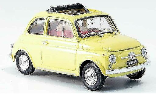 Fiat 500 F 1/43 Brumm amarillo geoffnetes techo plegable 1965 coche miniatura