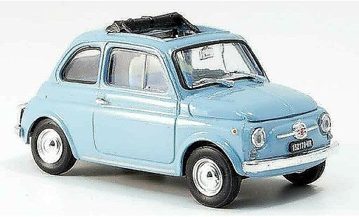 Fiat 500 F 1/43 Brumm himmelazul geoffnetes techo plegable 1965 coche miniatura