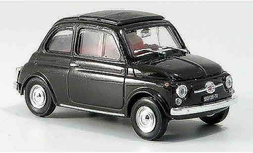 Fiat 500 F 1/43 Brumm marron avec capote techo plegable 1965 coche miniatura