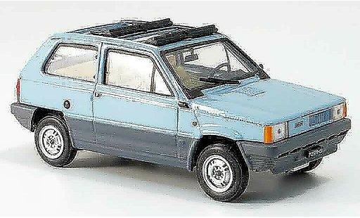 Fiat Panda 45 1/43 Brumm azul geoffnetes Doppeltecho plegable 1981 coche miniatura