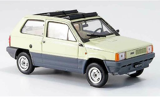 Fiat Panda 45 1/43 Brumm beige geoffnetes Doppeltecho plegable 1981 coche miniatura