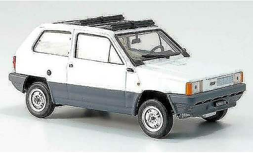 Fiat Panda 45 1/43 Brumm blanco geoffnetes Doppeltecho plegable 1981 coche miniatura