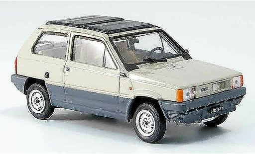 Fiat Panda 45 1/43 Brumm beige avec capote Doppeltecho plegable 1981 coche miniatura