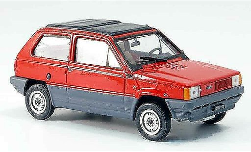 Fiat Panda 45 1/43 Brumm rojo avec capote Doppeltecho plegable 1981 coche miniatura