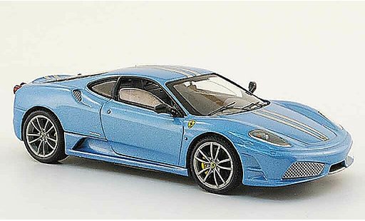 Ferrari F430 Scuderia 1/43 Hot Wheels Elite azul coche miniatura