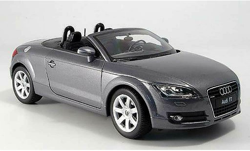 Audi TT roadster 1/18 Welly gris coche miniatura