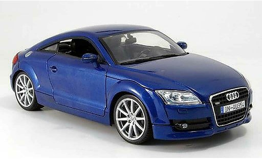 Audi TT coupe 1/18 Mondo Motors azul coche miniatura