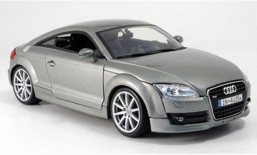 Audi TT coupe 1/18 Mondo Motors gris coche miniatura