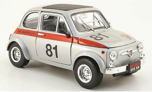 Fiat 500 Abarth 1/18 Mondo Motors 695ss gris no.81 coche miniatura