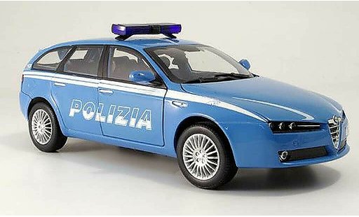 Alfa Romeo 159 sportwagon 1/18 Mondo Motors Polizia police Italien coche miniatura