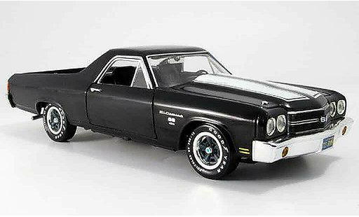 Chevrolet El Camino SS 1/18 Ertl negro 1970 coche miniatura