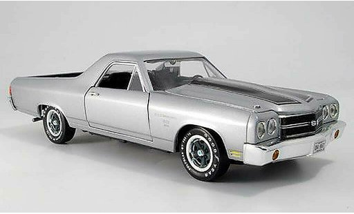 Chevrolet El Camino SS 1/18 Ertl gris 1970 coche miniatura
