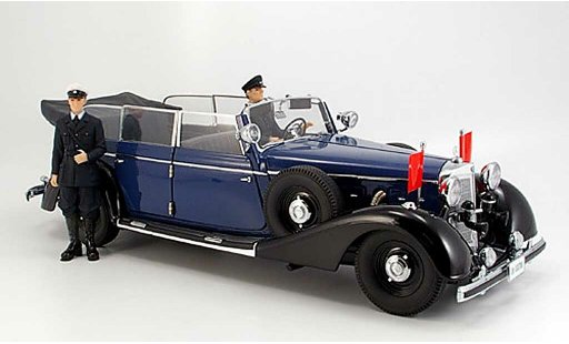 Mercedes 770 Cabriolet 1/18 Signature azul (premium) 1938 coche miniatura