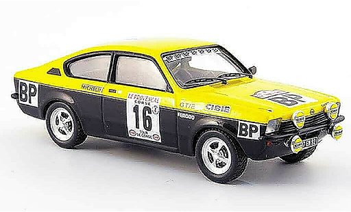 Opel Kadett GT 1/43 Trofeu e no.16 bp tour de corse 1975 coche miniatura