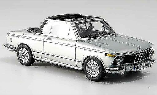 Bmw 2002 Cabriolet Baur 1/43 Neo Tii E10 Descapotable gris metallisee 1974 coche miniatura