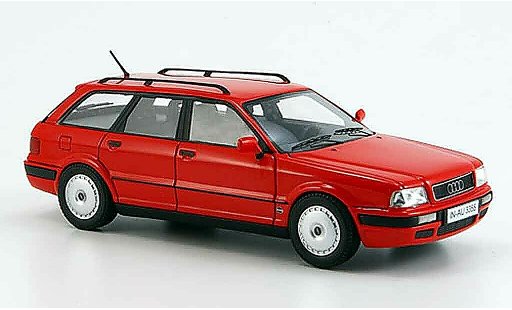 Audi 80 avant 1/43 Neo (B 4) rojo coche miniatura