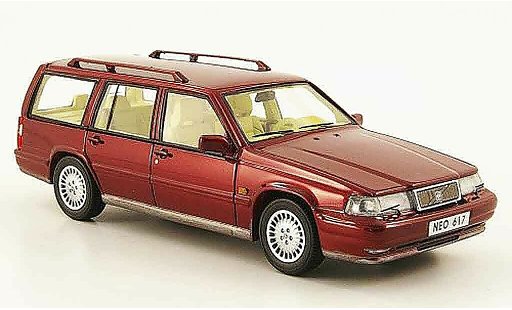 Volvo 960 Estate 1/43 Neo Familiar rojo 1992 coche miniatura