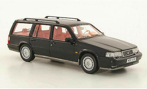 Volvo 960 Estate 1/43 Neo negro 1996 coche miniatura