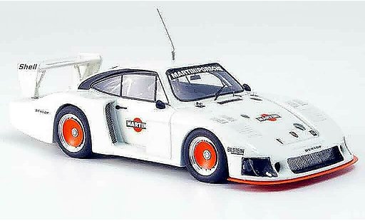 Porsche 935 1978 1/43 Look Smart Moby Dick Martini Press Version blanco coche miniatura