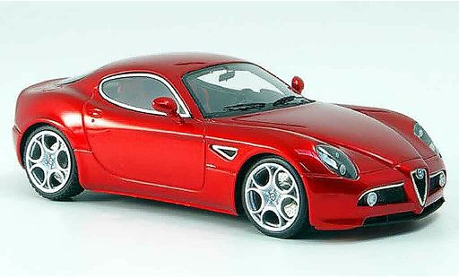 Alfa Romeo 8C competizione 1/43 Look Smart rojo ausstellung frankfurt 2007 coche miniatura