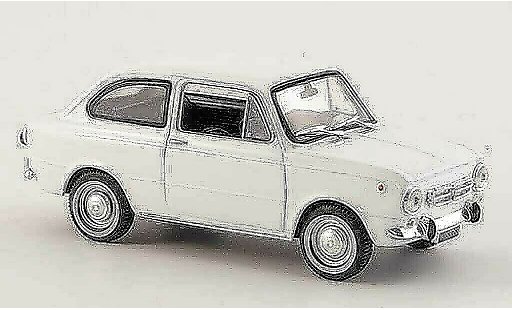 Seat 850 N 1/43 Norev blanco 1966 coche miniatura