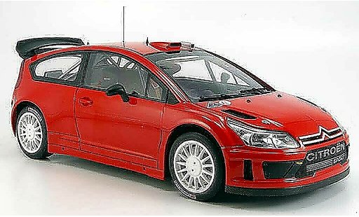 Citroen C4 WRC 1/18 Autoart rojo plain body version coche miniatura