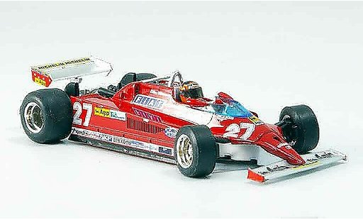 Ferrari 126 CK 1/43 Brumm no.27 gilles villeneuve 25 jahre coche miniatura