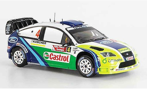 Ford Focus RS WRC 1/43 IXO No.4 BP Hirvonen Lehtinen Zweiter 2006 coche miniatura