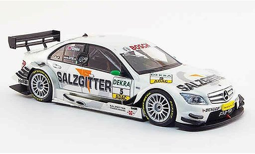 Mercedes Classe C DTM 1/43 Minichamps No.5 Salzgitter AMG Green 2008 coche miniatura