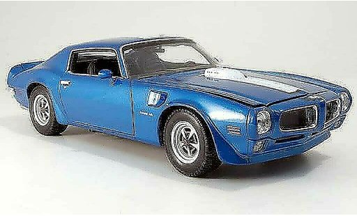 Pontiac Firebird 1972 1/18 Welly trans am azul coche miniatura