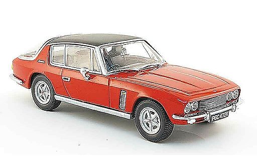 Jensen MK3 Base 1/43 Oxford Interceptor rojo negro coche miniatura