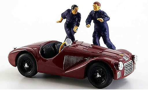 Ferrari 125 F1 1/43 Brumm zwei figuren 1947 coche miniatura