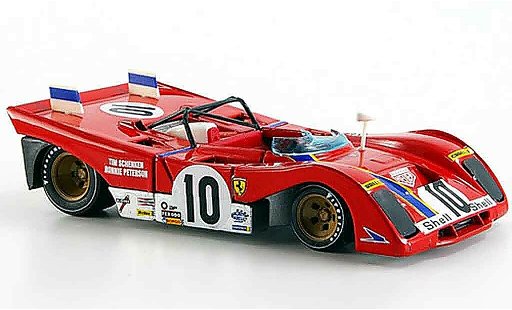 Ferrari 312 PB 1/43 Brumm no.10 peterson schenken brands hatch 1972 coche miniatura