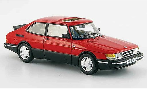 Saab 900 Turbo 1/43 Neo 16 S rojo 1992 coche miniatura