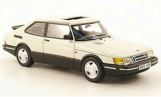 Saab 900 Turbo 1/43 Neo 16S aerien blanco 1992 coche miniatura