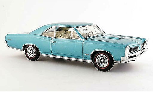 Pontiac GTO 1966 1/18 Highway 61 verde azul coche miniatura
