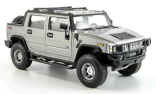 Hummer H2 SUT 1/43 Cararama gris metallisee coche miniatura