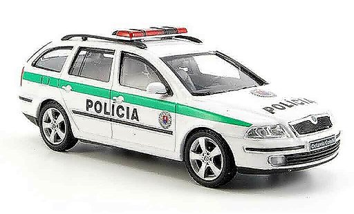Skoda Octavia Combi 1/43 Abrex slowakische police 2004 coche miniatura
