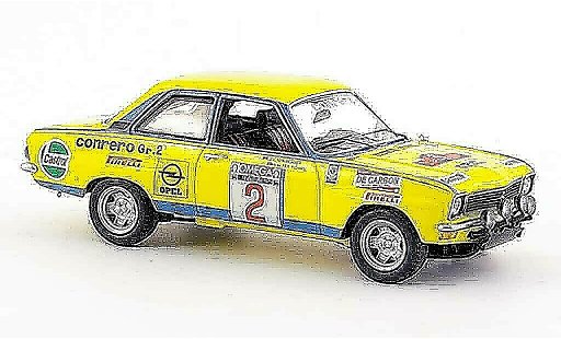 Opel Ascona A A 1/43 Schuco no.2 conrero rallye elba 1975 coche miniatura