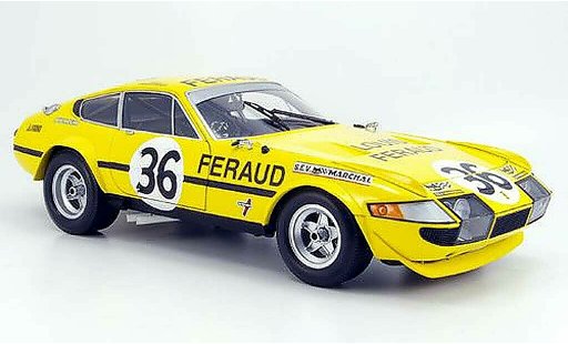 Ferrari 365 GTB/4 1/18 Kyosho no.36 feraud 24h le mans 1972 coche miniatura