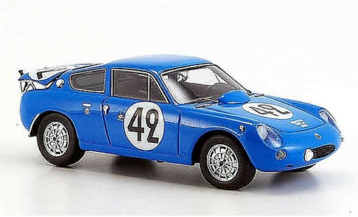 Simca 1300 Abarth 1/43 Spark no.42 rojo 24h le mans 1962 coche miniatura
