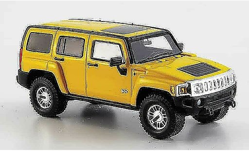Hummer H3 Base 1/43 Spark amarillo 2006 coche miniatura