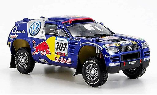 Volkswagen Touareg Dakar 1/43 Minichamps no.307 paris 2005 coche miniatura