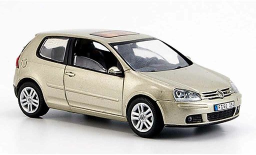 Volkswagen Golf Base 1/43 Schuco champagner coche miniatura