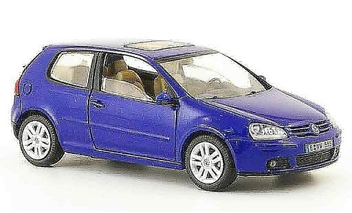 Volkswagen Golf Base 1/43 Schuco azul 3 portes coche miniatura