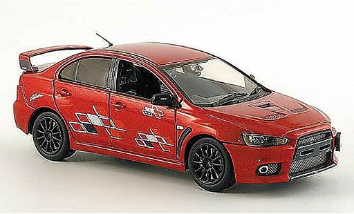 Mitsubishi Lancer Evolution X 1/43 Vitesse rojo Ralli Art 2008 coche miniatura