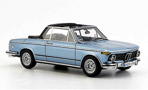 Bmw 2002 Cabriolet Baur 1/43 Neo Tii E 10 Descapotableazul 1974 coche miniatura
