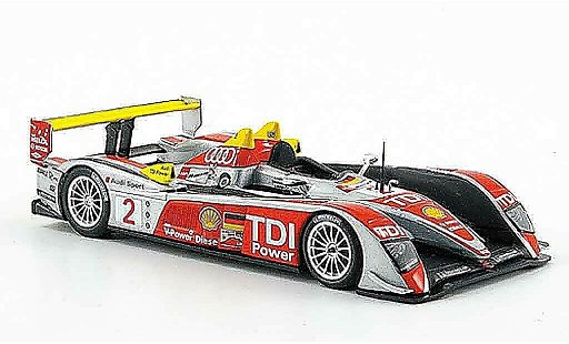 Audi R10 course 1/43 Minichamps 2008 No.2 Sport ganador 24h Le Mans coche miniatura