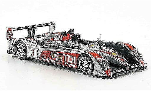 Audi R10 course 1/43 Minichamps 2008 No.3 Sport 24h Le Mans coche miniatura